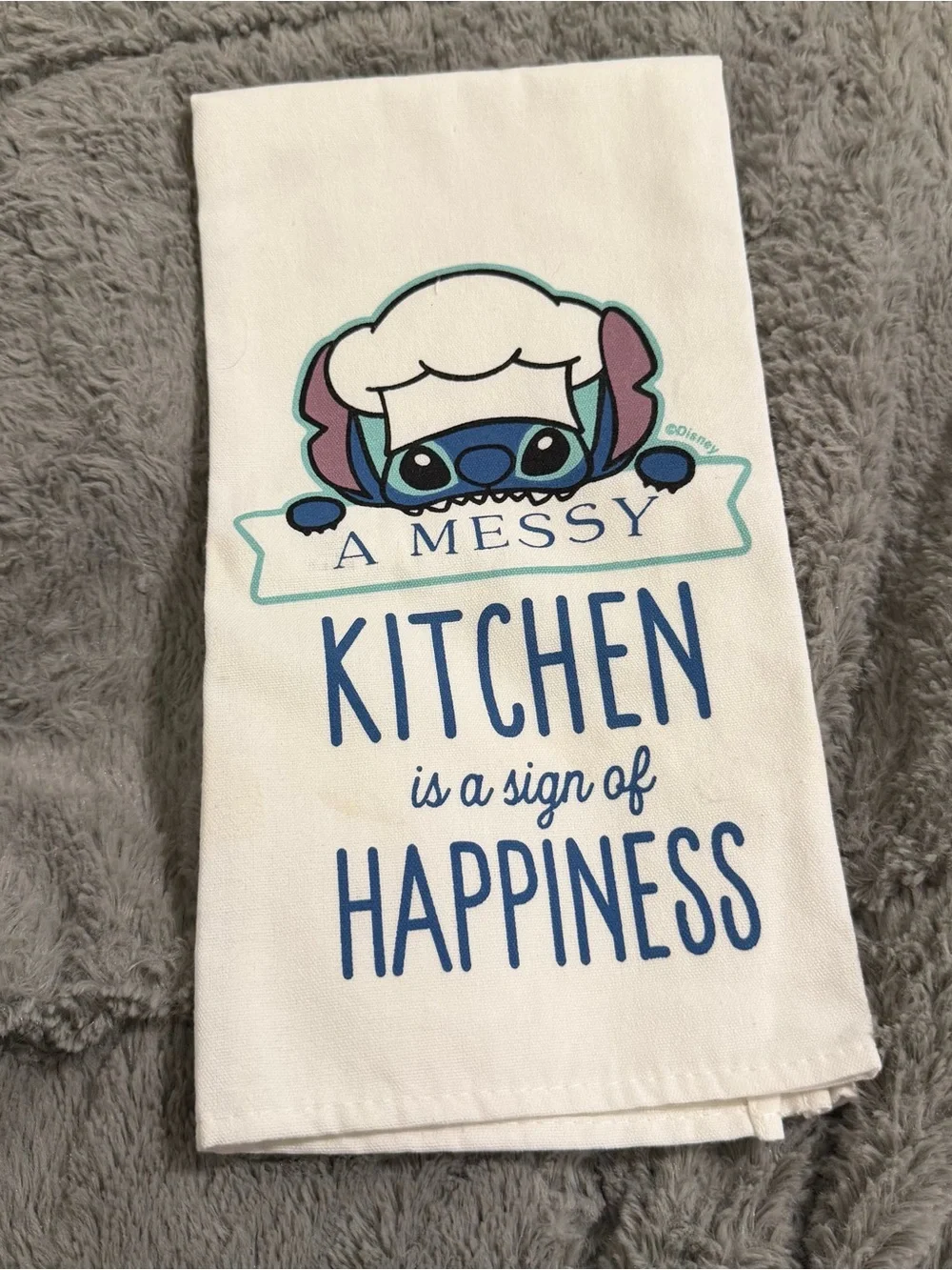 Hobby Lobby White Stitch Kitchen Tea Towel